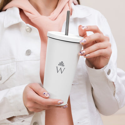 Watercrest Insulated tumbler with a straw