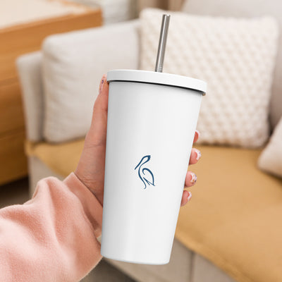 Pelican Landing Insulated tumbler with a straw