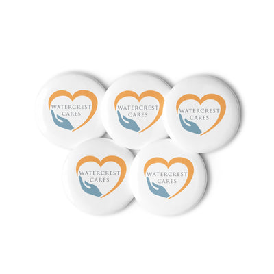 Watercrest Cares Set of pin buttons
