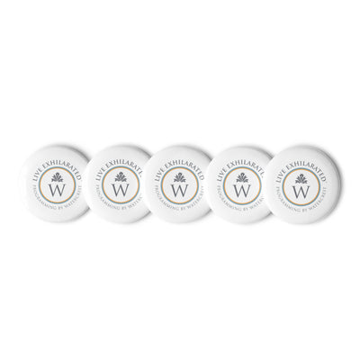Watercrest Live Exhilarated Set of pin buttons